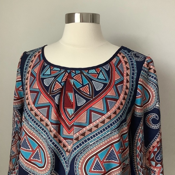 Pink Owl Aztec Blouse M - Picture 4 of 16